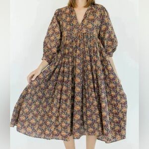Clara the Label Clover Dress - Walnut